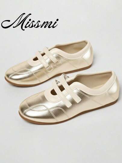 Women's Winter New Arrival Quilted Velvet Effect Casual Ballet Flats,Mothers Day Gift