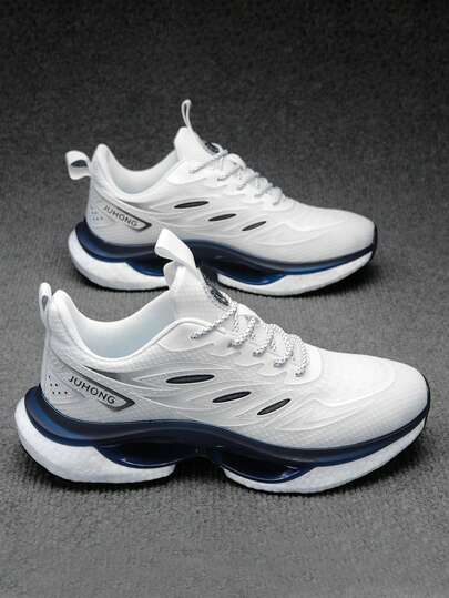 Men's White Sneakers, Breathable, Shock-Absorbing, Elastic And Wear-Resistant Casual Sneakers, Shoes For Men,Trainers