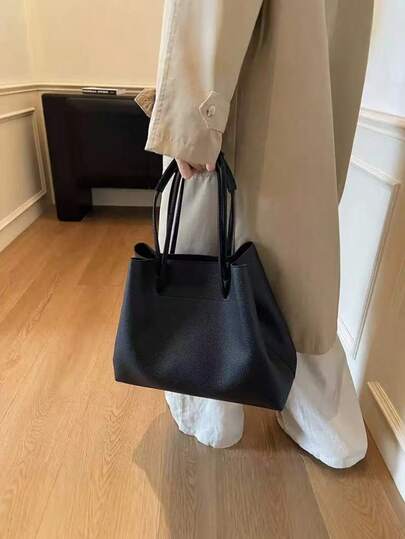 Large Capacity Vintage Handbag, Crossbody Shoulder Bag, Versatile Commuter Shell Bag, Casual Highly Attractive Adjustable Women's Bag