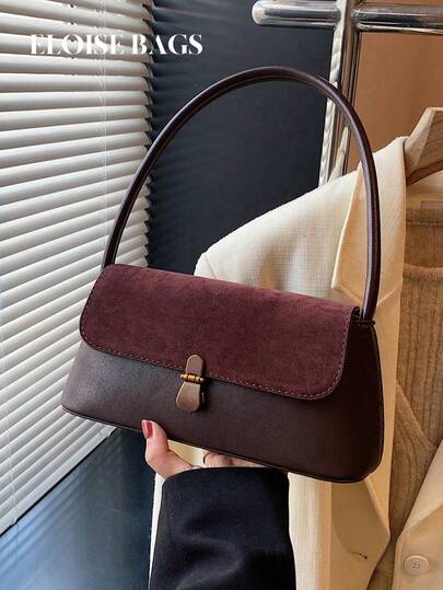 2025 Vintage Niche Baguette Bag New Fashion French Underarm Bag Shoulder Handbag Commuter Bag