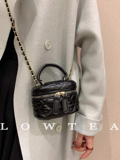 Lightweight Mini Bag, Chain Bag, Quilted Bag,  Suitable For Girls, College Students And Office Ladies, Perfect For Office, University, Work,