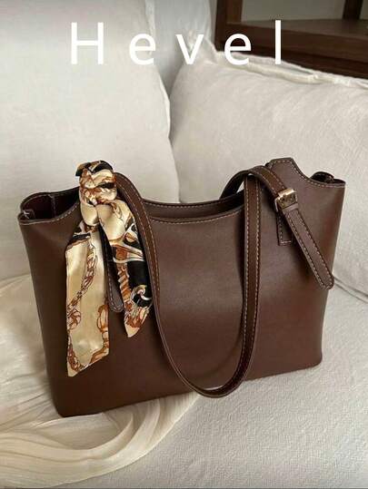 Hevel,New Design Luxurious Graphic Versatile Women Shoulder Tote Bag, New Fashionable Big Bags For Women,Tote Bag,Brown Bag